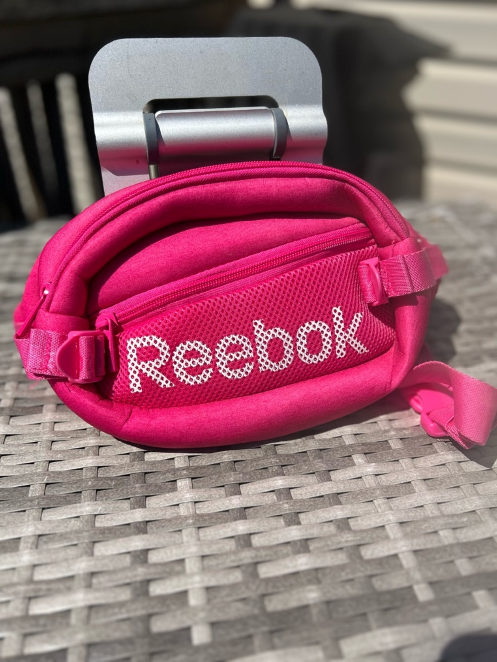 Reebok Pink Mesh Logo Waist Bag LIKE NEW!!!